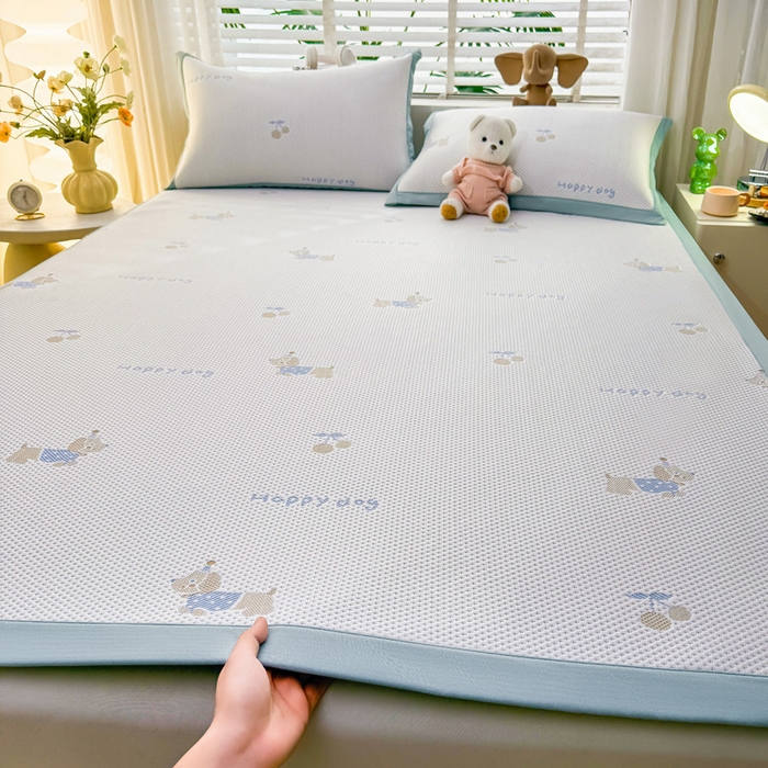 91家纺网 家纺一手货源 找家纺 （总）凯罗 2026春夏凉豆豆小红书爆款A类乙纶PE凉豆豆床席款可水洗床席