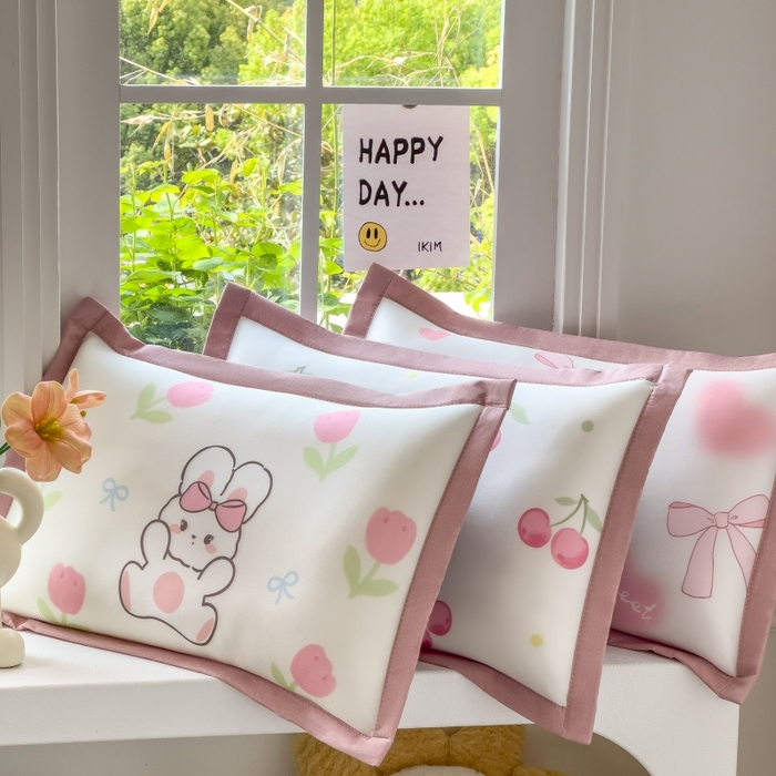 兄弟坊 2026新款大版碳光冰丝儿童枕头午睡枕学生枕头枕芯幼儿园枕头 组合图仅做展示