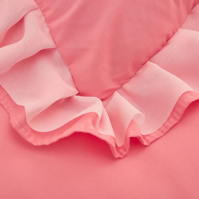 91家纺网 家纺一手货源 找家纺 沐珩家纺 2026新款韩版公主风亲肤磨毛床单四件套-爱恋系列 爱恋-萝莉粉