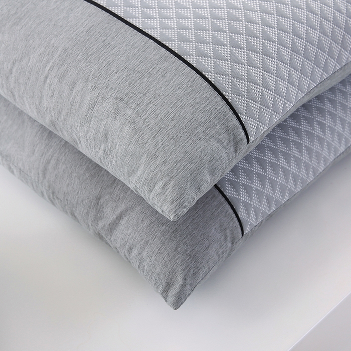 91家纺网 家纺一手货源 找家纺 小牛席业 2026新款7D小三角按摩-冷感豆豆【夏凉枕】夏凉枕夏凉枕夏天凉枕头竹枕头冰丝枕套藤枕头冰藤枕记忆枕 7D小三角冷感豆豆夏凉枕（灰色）