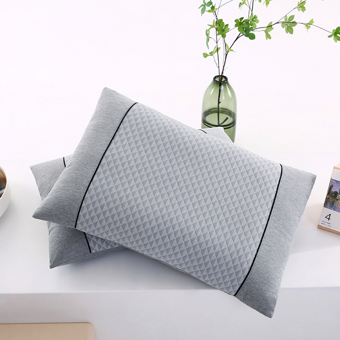 91家纺网 家纺一手货源 找家纺 小牛席业 2026新款7D小三角按摩-冷感豆豆【夏凉枕】夏凉枕夏凉枕夏天凉枕头竹枕头冰丝枕套藤枕头冰藤枕记忆枕 7D小三角冷感豆豆夏凉枕（灰色）