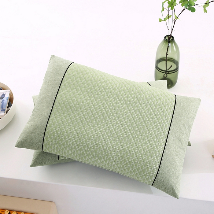 91家纺网 家纺一手货源 找家纺 小牛席业 2026新款7D小三角按摩-冷感豆豆【夏凉枕】夏凉枕夏凉枕夏天凉枕头竹枕头冰丝枕套藤枕头冰藤枕记忆枕 7D小三角冷感豆豆夏凉枕（绿色）