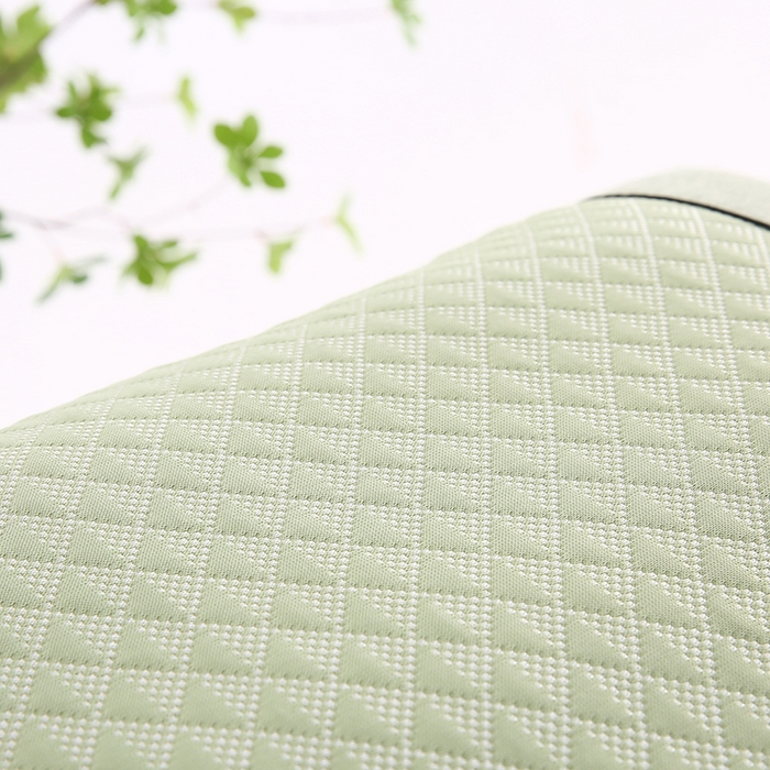 91家纺网 家纺一手货源 找家纺 小牛席业 2026新款7D小三角按摩-冷感豆豆【夏凉枕】夏凉枕夏凉枕夏天凉枕头竹枕头冰丝枕套藤枕头冰藤枕记忆枕 7D小三角冷感豆豆夏凉枕（绿色）