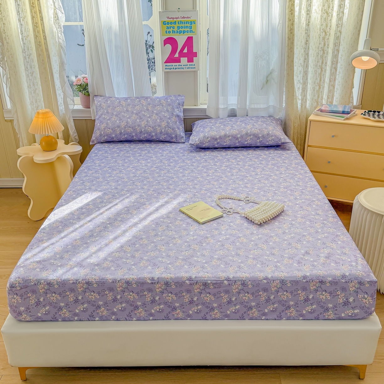 91家纺网 家纺一手货源 找家纺 （总）鹿辉家居（原吉欧力） 2026新款3D立体压泡床笠三件套