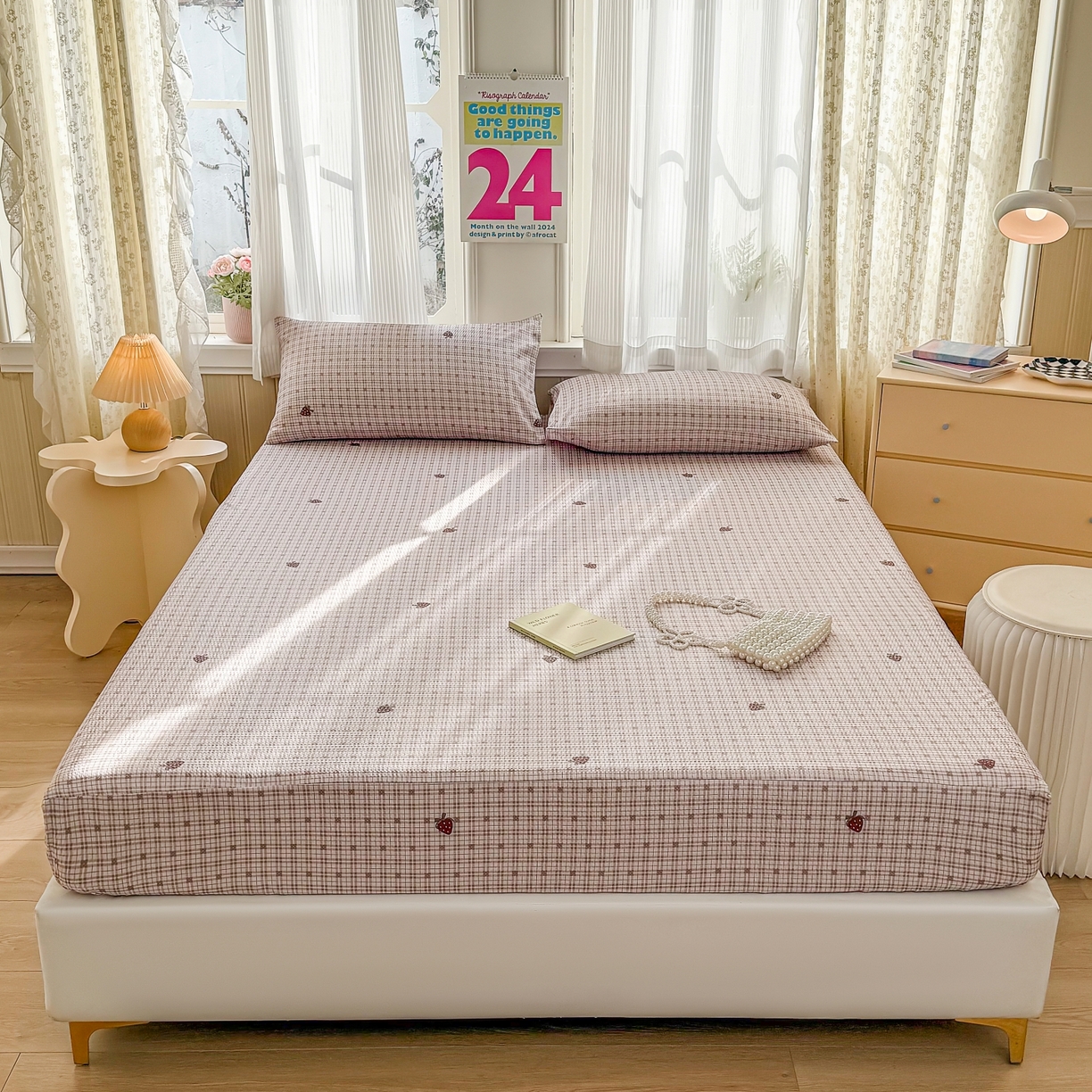 91家纺网 家纺一手货源 找家纺 （总）鹿辉家居（原吉欧力） 2026新款3D立体压泡床笠三件套