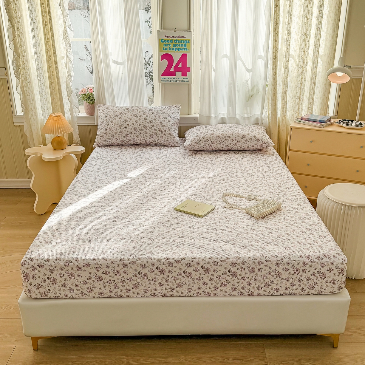 91家纺网 家纺一手货源 找家纺 （总）鹿辉家居（原吉欧力） 2026新款3D立体压泡床笠三件套