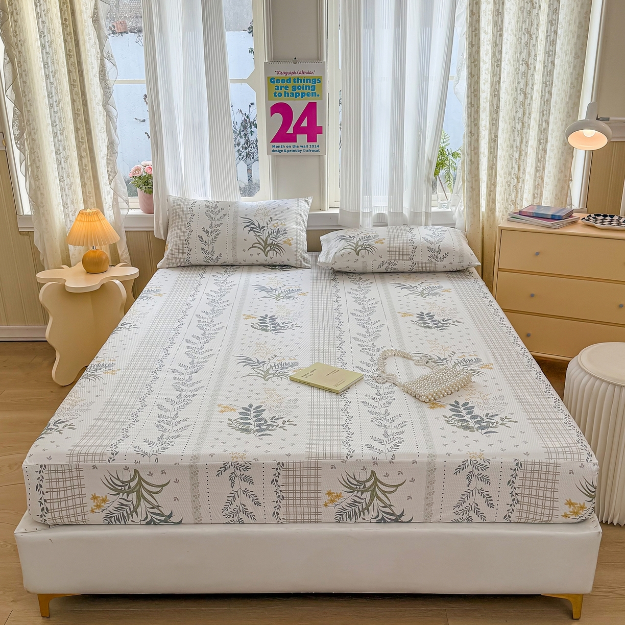 91家纺网 家纺一手货源 找家纺 （总）鹿辉家居（原吉欧力） 2026新款3D立体压泡床笠三件套