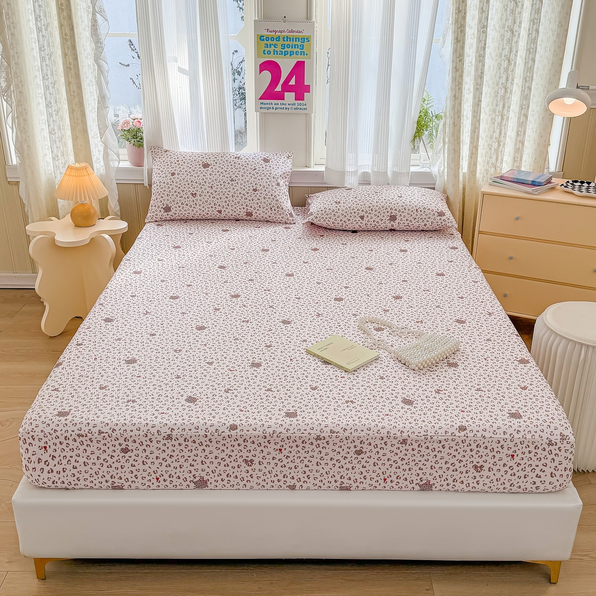 91家纺网 家纺一手货源 找家纺 （总）鹿辉家居（原吉欧力） 2026新款3D立体压泡床笠三件套