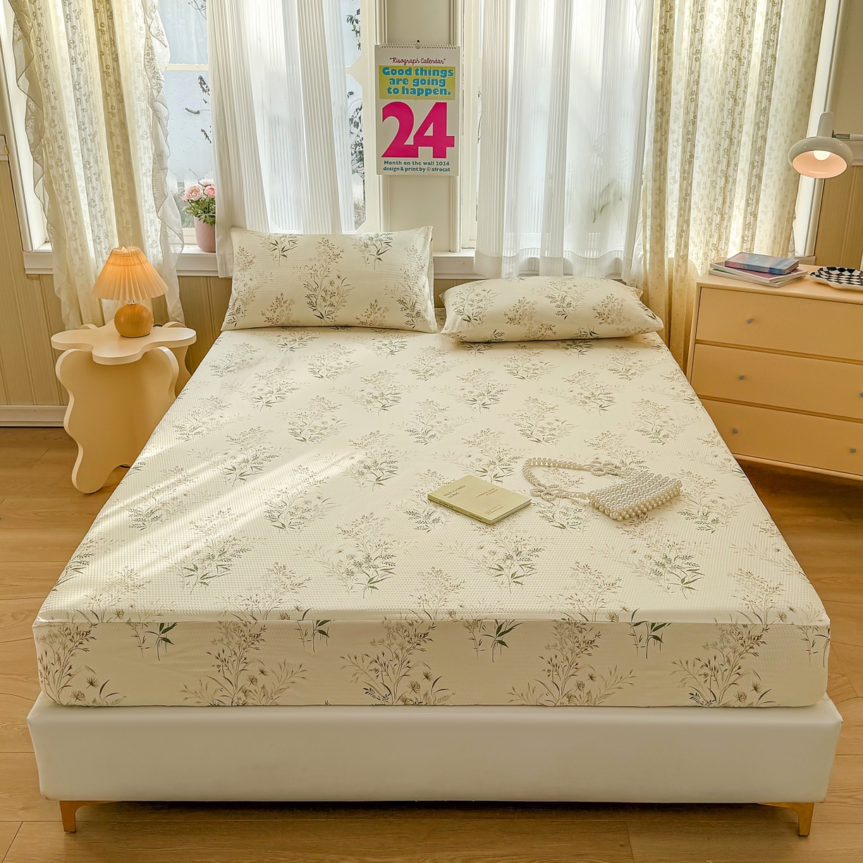 91家纺网 家纺一手货源 找家纺 （总）鹿辉家居（原吉欧力） 2026新款3D立体压泡床笠三件套