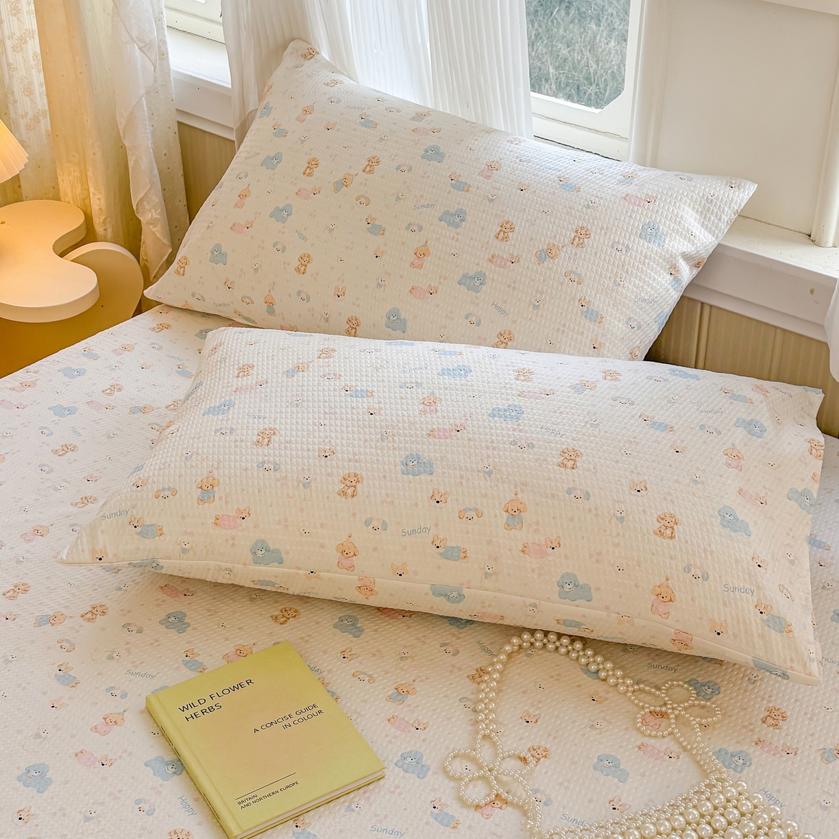 91家纺网 家纺一手货源 找家纺 鹿辉家居（原吉欧力） 2026新款3D立体压泡床笠三件套 动物时世界