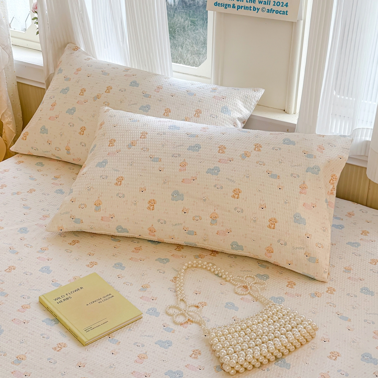 91家纺网 家纺一手货源 找家纺 鹿辉家居（原吉欧力） 2026新款3D立体压泡床笠三件套 动物时世界