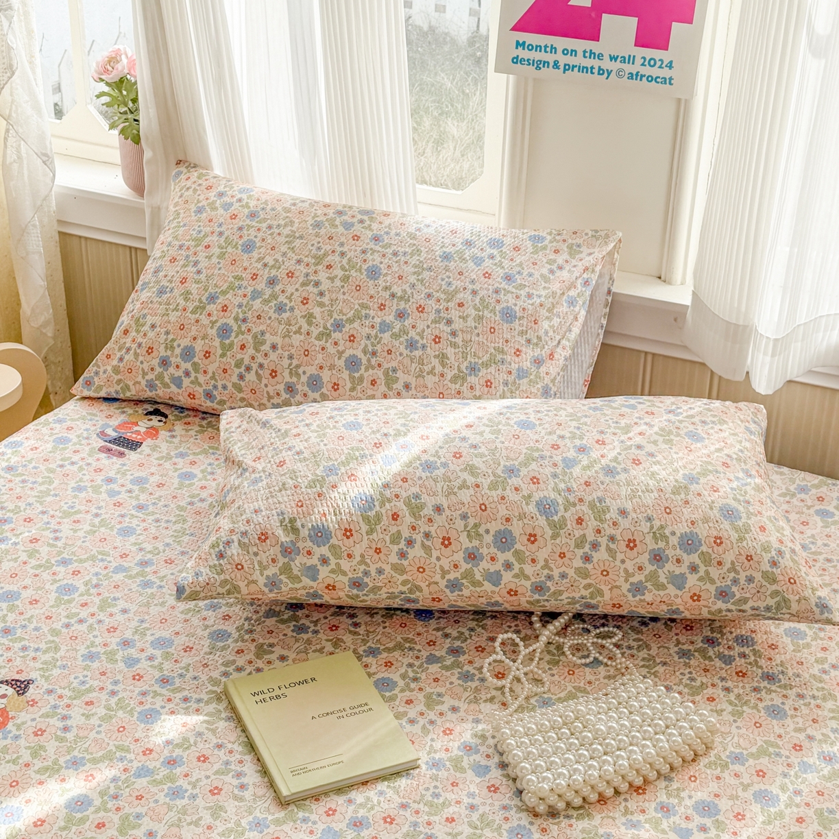 91家纺网 家纺一手货源 找家纺 鹿辉家居（原吉欧力） 2026新款3D立体压泡床笠三件套 花园宠物