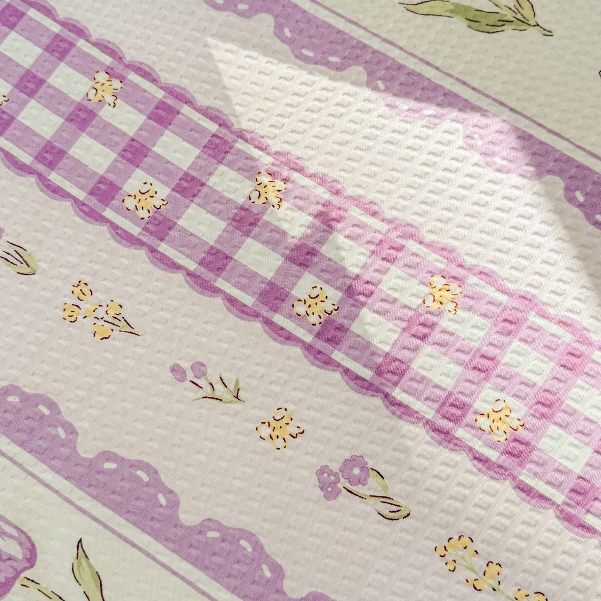 91家纺网 家纺一手货源 找家纺 鹿辉家居（原吉欧力） 2026新款3D立体压泡床笠三件套 郁金香紫