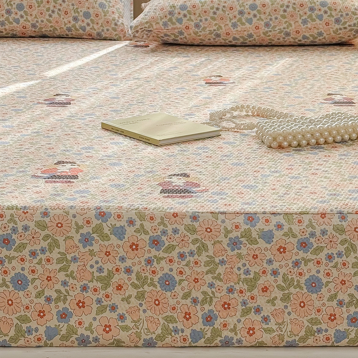 91家纺网 家纺一手货源 找家纺 鹿辉家居（原吉欧力） 2026新款3D立体压泡床笠三件套 花园宠物