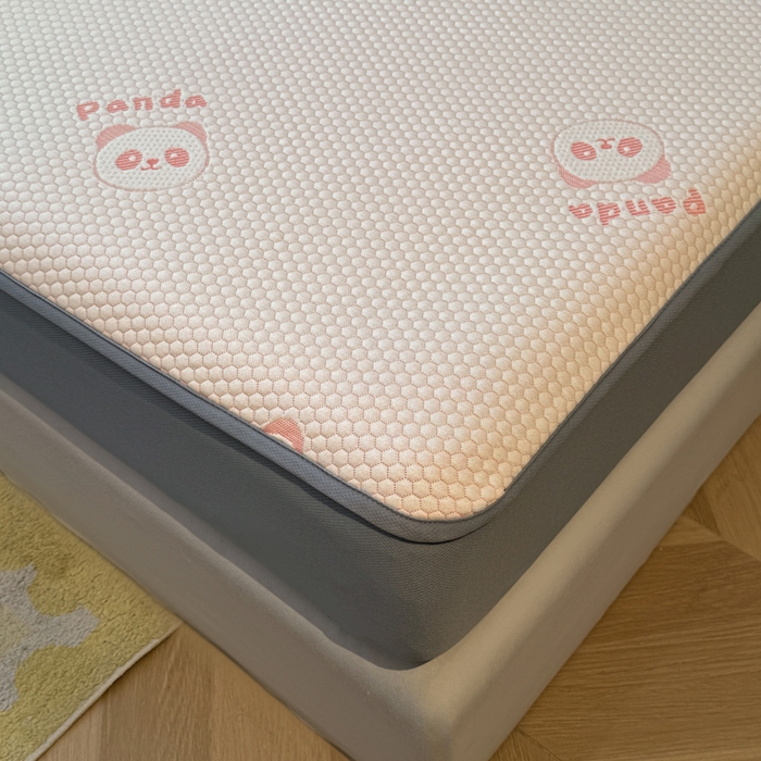 91家纺网 家纺一手货源 找家纺 凯罗 2026春夏凉豆豆小红书爆款A类乙纶PE凉豆豆床笠款可水洗床笠 盼盼乐园-粉