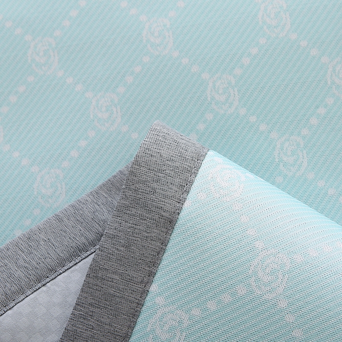 91家纺网 家纺一手货源 找家纺 小牛席业 2026新款PE小玫瑰提花夏凉冰丝枕套凉枕套凉枕套冰丝枕套藤枕套冰藤枕套冰丝枕套竹枕套凉席枕套豆豆 湖蓝