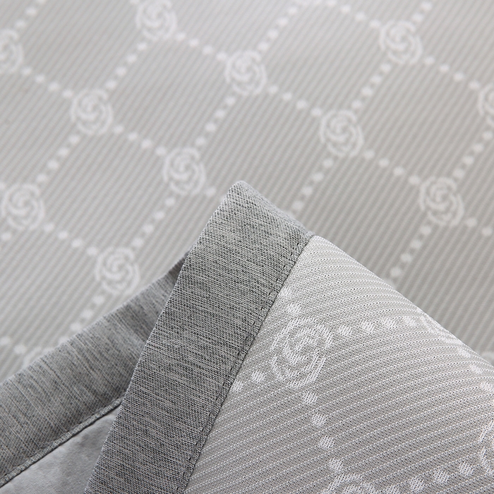 91家纺网 家纺一手货源 找家纺 小牛席业 2026新款PE小玫瑰提花夏凉冰丝枕套凉枕套凉枕套冰丝枕套藤枕套冰藤枕套冰丝枕套竹枕套凉席枕套豆豆 灰色