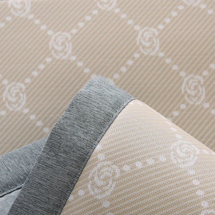 91家纺网 家纺一手货源 找家纺 小牛席业 2026新款PE小玫瑰提花夏凉冰丝枕套凉枕套凉枕套冰丝枕套藤枕套冰藤枕套冰丝枕套竹枕套凉席枕套豆豆 香槟