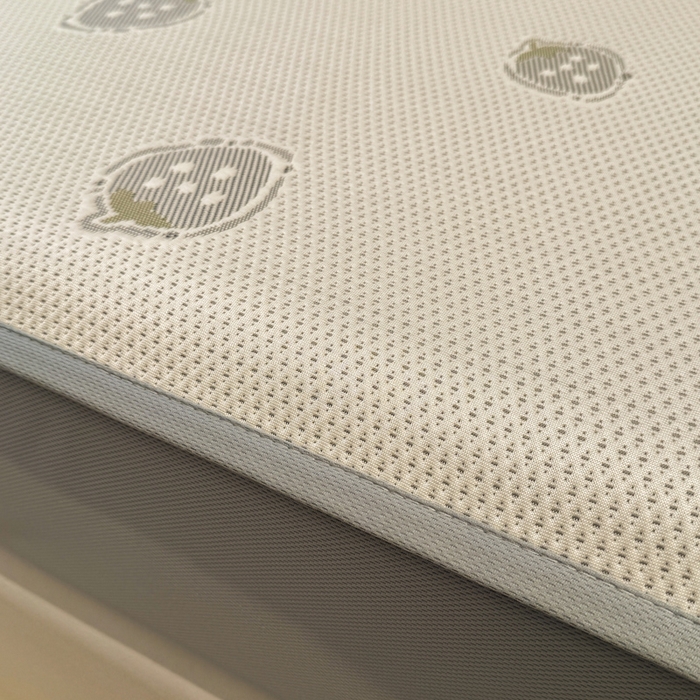 91家纺网 家纺一手货源 找家纺 凯罗 2026春夏凉豆豆小红书爆款A类乙纶PE凉豆豆床笠款可水洗床笠 波点草莓-绿