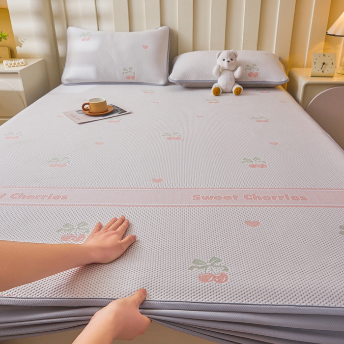 91家纺网 家纺一手货源 找家纺 （总）凯罗 2026春夏凉豆豆小红书爆款A类乙纶PE凉豆豆床笠款可水洗床笠