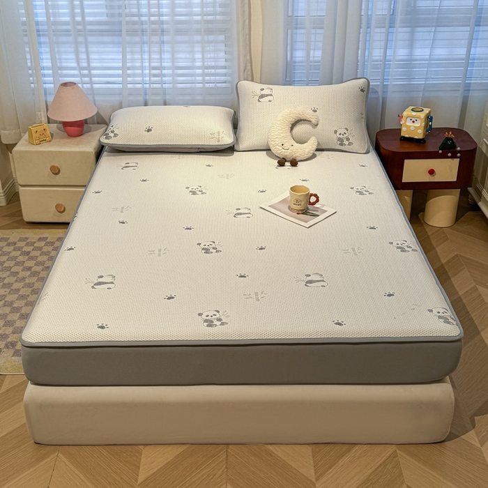 91家纺网 家纺一手货源 找家纺 凯罗 2026春夏凉豆豆小红书爆款A类乙纶PE凉豆豆床笠款可水洗床笠 胸有成竹