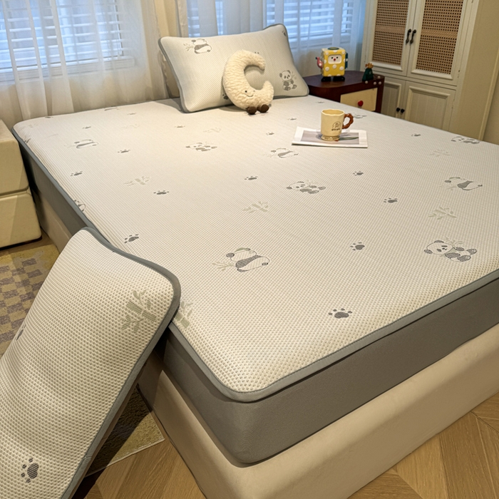 91家纺网 家纺一手货源 找家纺 凯罗 2026春夏凉豆豆小红书爆款A类乙纶PE凉豆豆床笠款可水洗床笠 胸有成竹