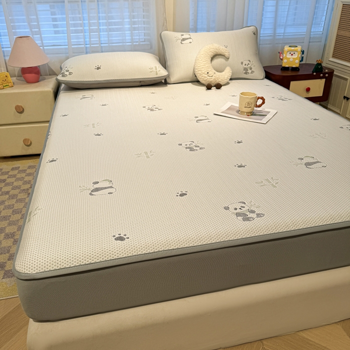 91家纺网 家纺一手货源 找家纺 凯罗 2026春夏凉豆豆小红书爆款A类乙纶PE凉豆豆床笠款可水洗床笠 胸有成竹