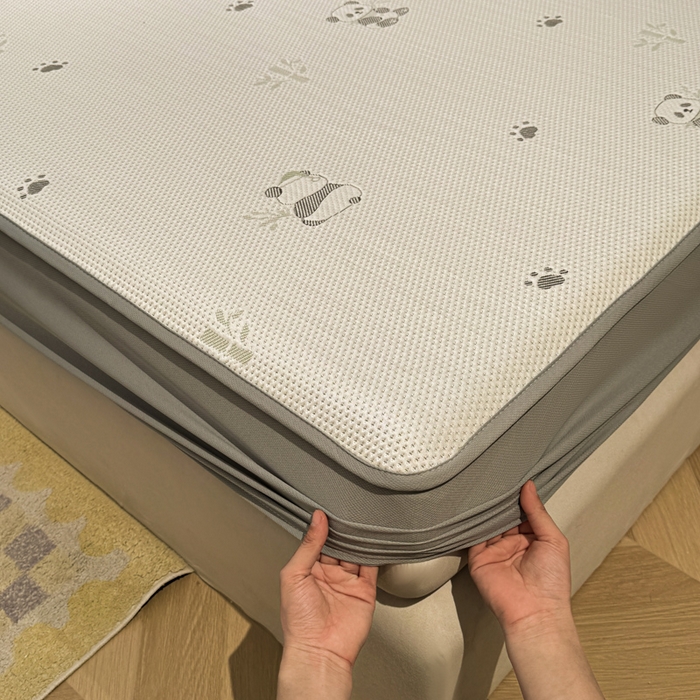 91家纺网 家纺一手货源 找家纺 凯罗 2026春夏凉豆豆小红书爆款A类乙纶PE凉豆豆床笠款可水洗床笠 胸有成竹