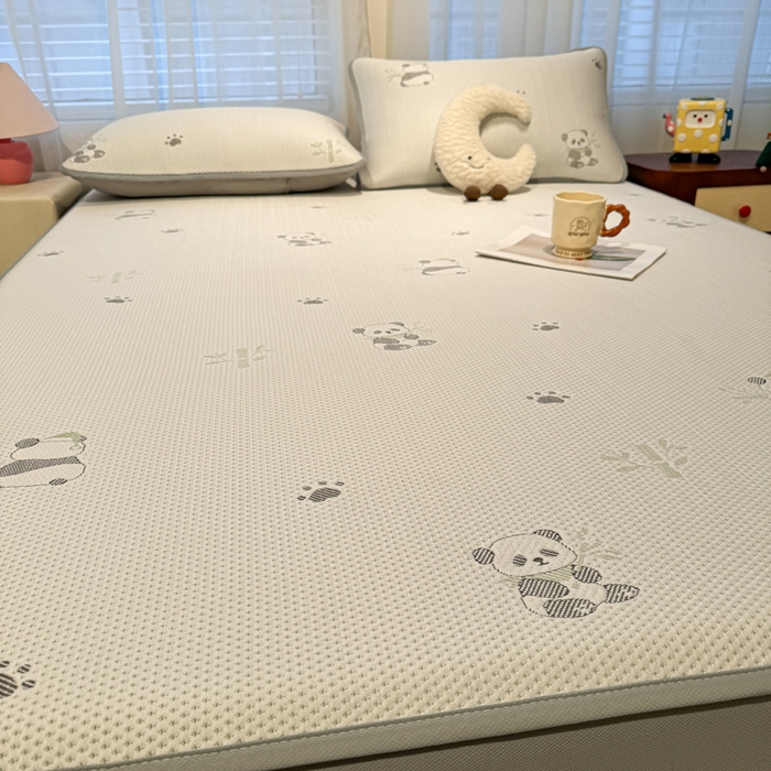 91家纺网 家纺一手货源 找家纺 凯罗 2026春夏凉豆豆小红书爆款A类乙纶PE凉豆豆床笠款可水洗床笠 胸有成竹