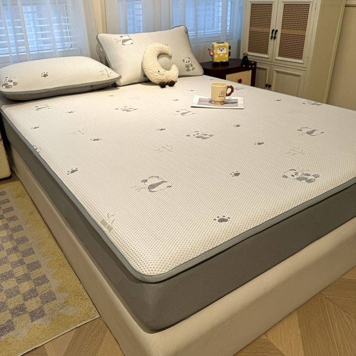 91家纺网 家纺一手货源 找家纺 凯罗 2026春夏凉豆豆小红书爆款A类乙纶PE凉豆豆床笠款可水洗床笠 胸有成竹