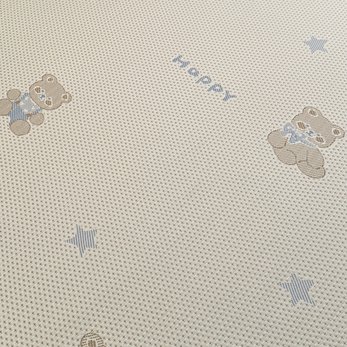 91家纺网 家纺一手货源 找家纺 凯罗 2026春夏凉豆豆小红书爆款A类乙纶PE凉豆豆床笠款可水洗床笠 布丁萌萌熊