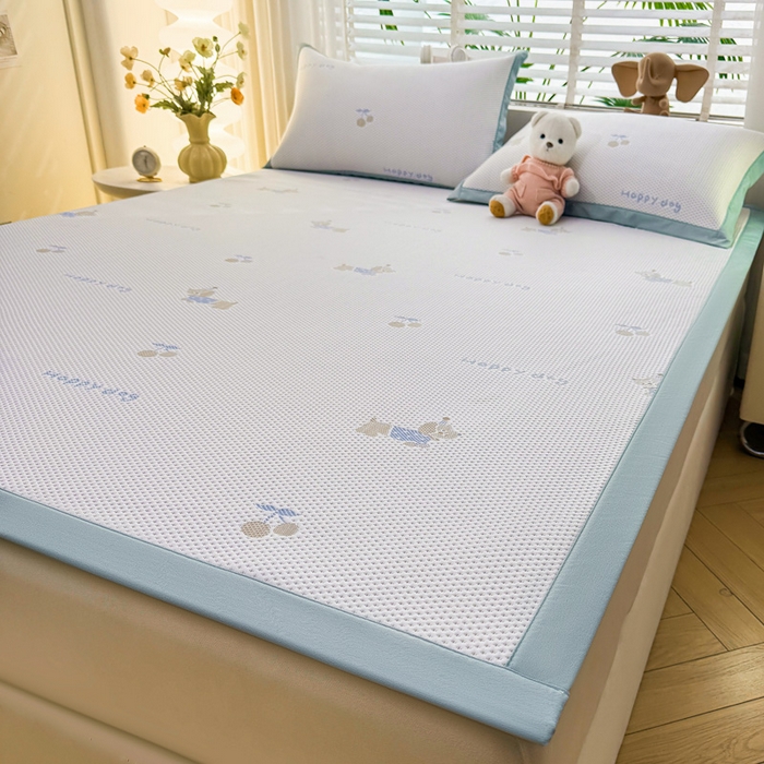 91家纺网 家纺一手货源 找家纺 凯罗 2026春夏凉豆豆小红书爆款A类乙纶PE凉豆豆床席款可水洗床席 小萌狗