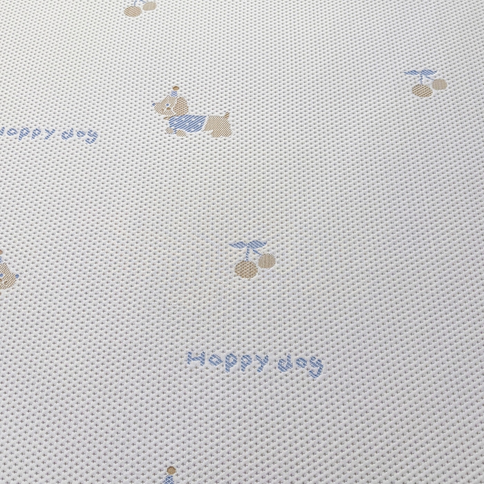 91家纺网 家纺一手货源 找家纺 凯罗 2026春夏凉豆豆小红书爆款A类乙纶PE凉豆豆床席款可水洗床席 小萌狗