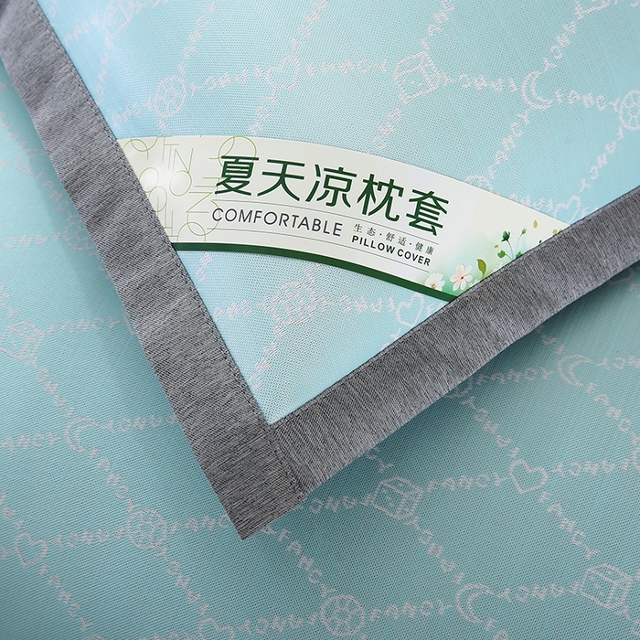 91家纺网 家纺一手货源 找家纺 （总）小牛席业 2026新款PE月亮爱心提花夏凉冰丝枕套凉枕套凉枕套冰丝枕套藤枕套冰藤枕套冰丝枕套竹枕套凉席枕套豆豆