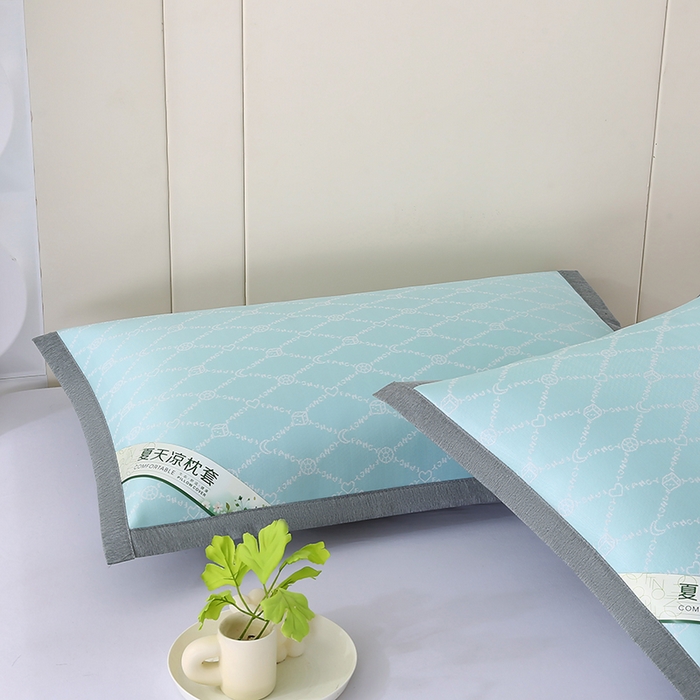 91家纺网 家纺一手货源 找家纺 （总）小牛席业 2026新款PE月亮爱心提花夏凉冰丝枕套凉枕套凉枕套冰丝枕套藤枕套冰藤枕套冰丝枕套竹枕套凉席枕套豆豆