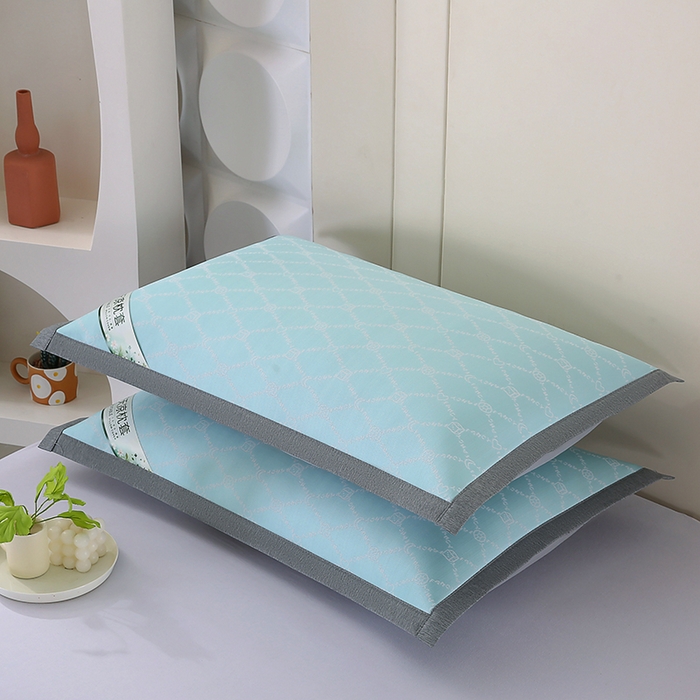 91家纺网 家纺一手货源 找家纺 （总）小牛席业 2026新款PE月亮爱心提花夏凉冰丝枕套凉枕套凉枕套冰丝枕套藤枕套冰藤枕套冰丝枕套竹枕套凉席枕套豆豆