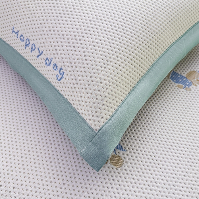 91家纺网 家纺一手货源 找家纺 凯罗 2026春夏凉豆豆小红书爆款A类乙纶PE凉豆豆床席款可水洗床席 小萌狗