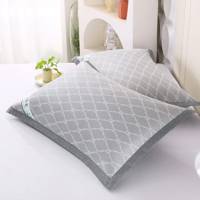 91家纺网 家纺一手货源 找家纺 小牛席业 2026新款PE月亮爱心提花夏凉冰丝枕套凉枕套凉枕套冰丝枕套藤枕套冰藤枕套冰丝枕套竹枕套凉席枕套豆豆 灰色