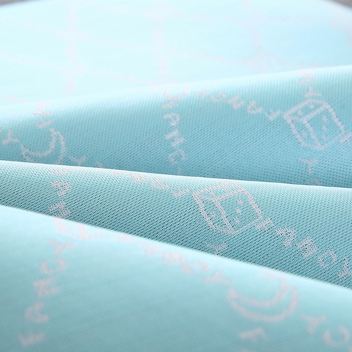 91家纺网 家纺一手货源 找家纺 小牛席业 2026新款PE月亮爱心提花夏凉冰丝枕套凉枕套凉枕套冰丝枕套藤枕套冰藤枕套冰丝枕套竹枕套凉席枕套豆豆 湖蓝