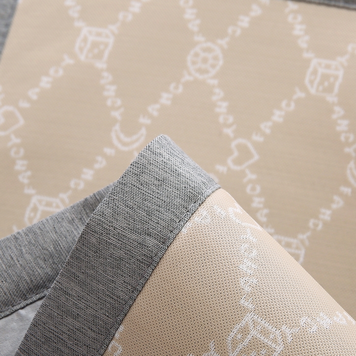 91家纺网 家纺一手货源 找家纺 小牛席业 2026新款PE月亮爱心提花夏凉冰丝枕套凉枕套凉枕套冰丝枕套藤枕套冰藤枕套冰丝枕套竹枕套凉席枕套豆豆 香槟