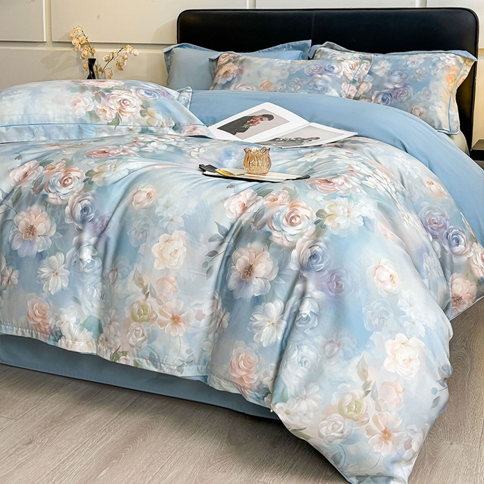 91家纺网 家纺一手货源 找家纺 （总）帛美家纺 2026新款天丝棉数码印花四件套