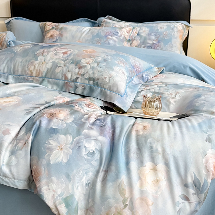 91家纺网 家纺一手货源 找家纺 （总）帛美家纺 2026新款天丝棉数码印花四件套