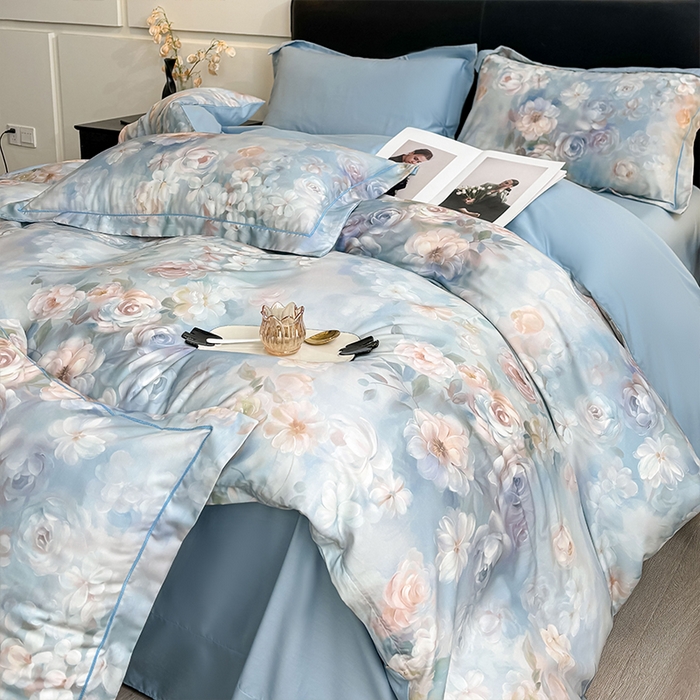 91家纺网 家纺一手货源 找家纺 （总）帛美家纺 2026新款天丝棉数码印花四件套