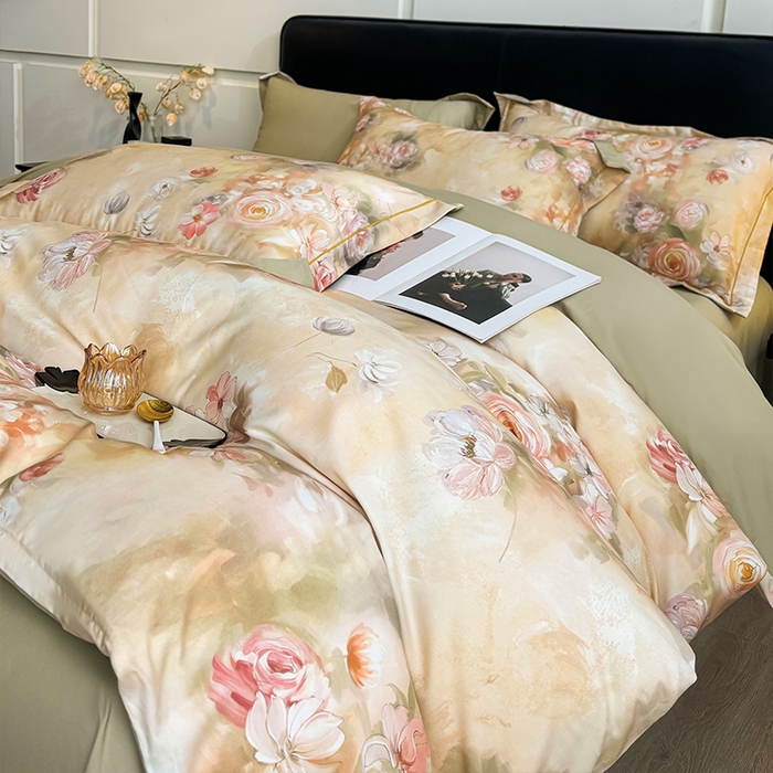 91家纺网 家纺一手货源 找家纺 （总）帛美家纺 2026新款天丝棉数码印花四件套