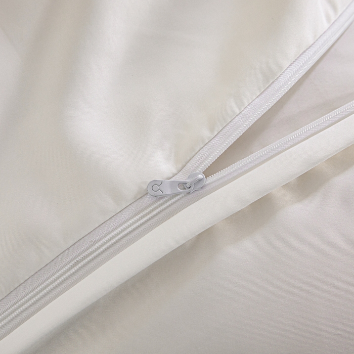 91家纺网 家纺一手货源 找家纺 金牛座家纺 2026新款高克重贡缎提花亲肤棉四件套系列 情愫-奶白