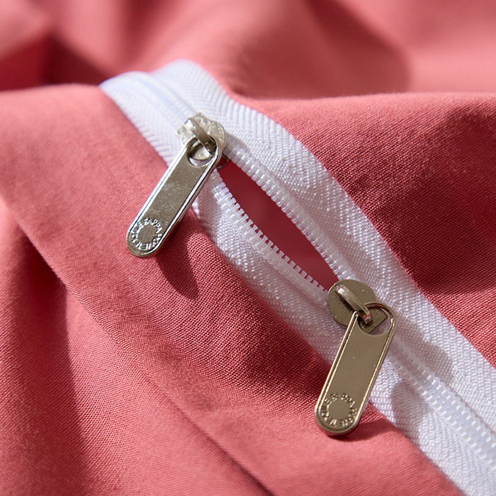 91家纺网 家纺一手货源 找家纺 绒梦里 2026新款A类全棉水洗棉贴布绣韩版花边四件套 红色小莓好