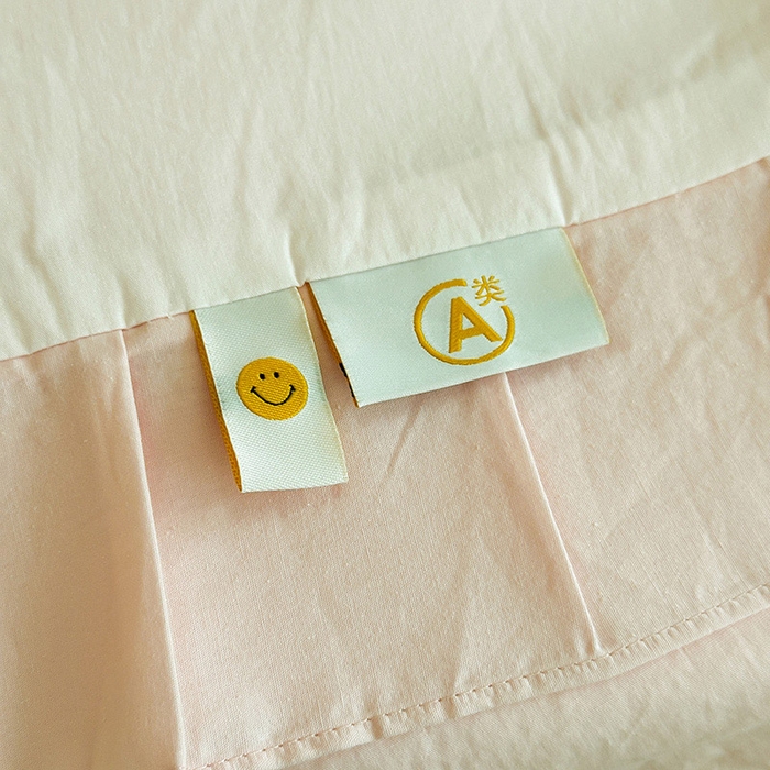 91家纺网 家纺一手货源 找家纺 绒梦里 2026新款A类全棉水洗棉贴布绣韩版花边四件套 幸运花儿-梦幻粉