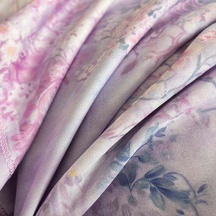 91家纺网 家纺一手货源 找家纺 帛美家纺 2026新款天丝棉数码印花四件套 花海恋人