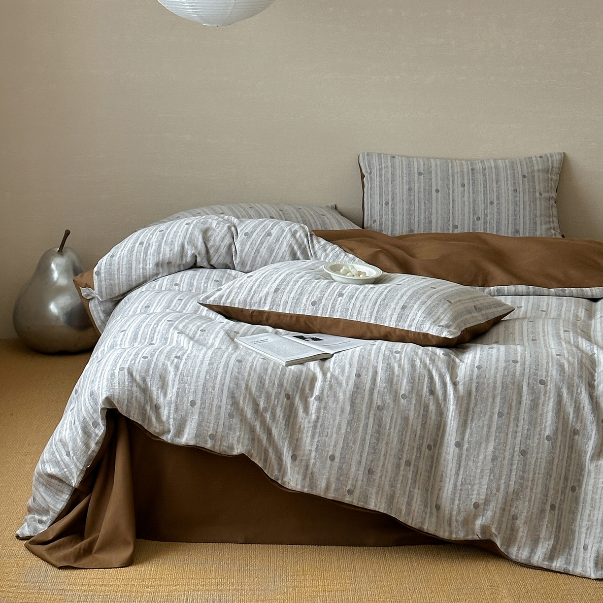 91家纺网 家纺一手货源 找家纺 静家居-简约原创家纺 2026新款轻治愈系双层纱水洗提花四件套-罗马假日系列（小号床单款188/ 标准床单款258 / 加大床单款278 1.5床笠款268 / 1.8床笠款268 / 2.0床笠款2