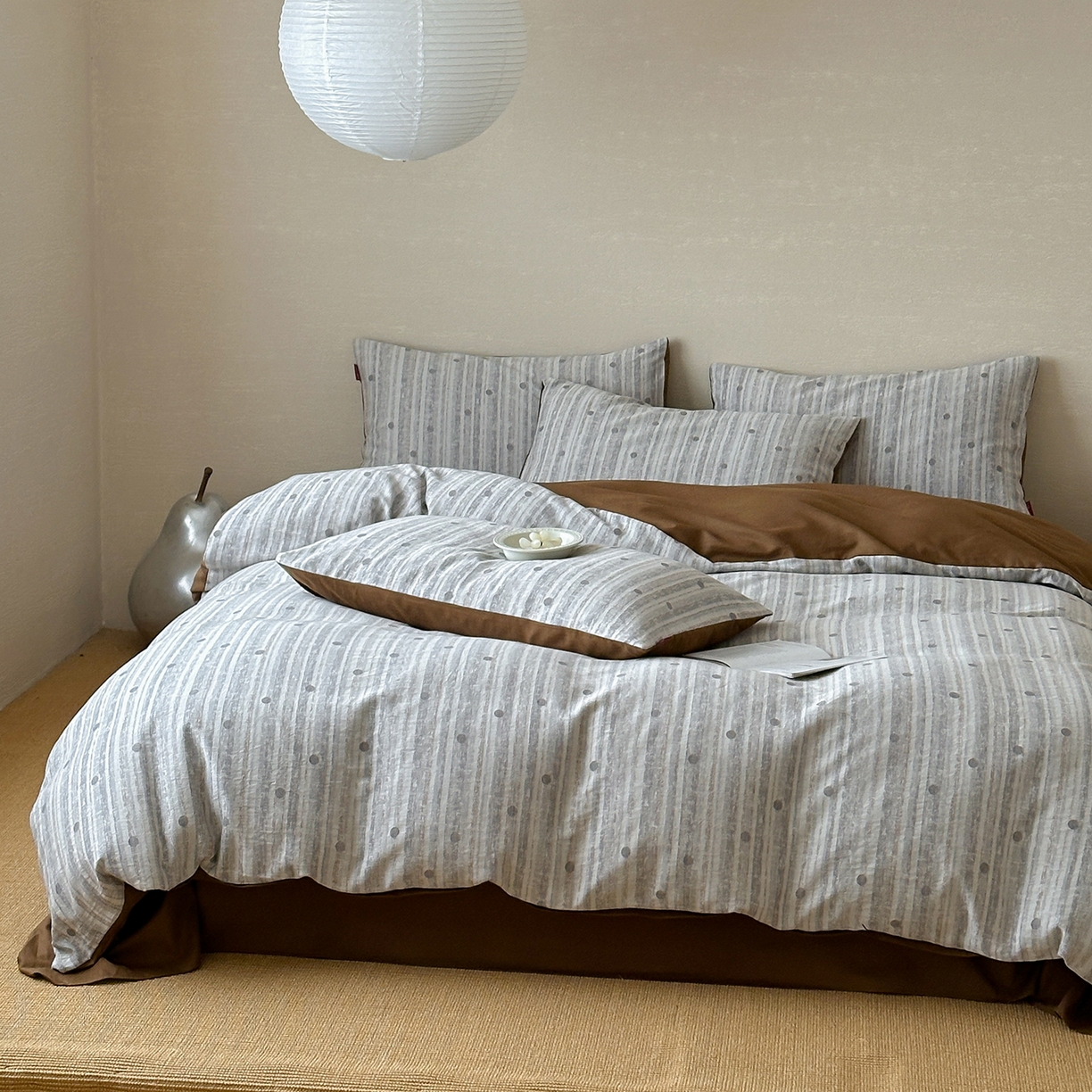 91家纺网 家纺一手货源 找家纺 静家居-简约原创家纺 2026新款轻治愈系双层纱水洗提花四件套-罗马假日系列（小号床单款188/ 标准床单款258 / 加大床单款278 1.5床笠款268 / 1.8床笠款268 / 2.0床笠款2